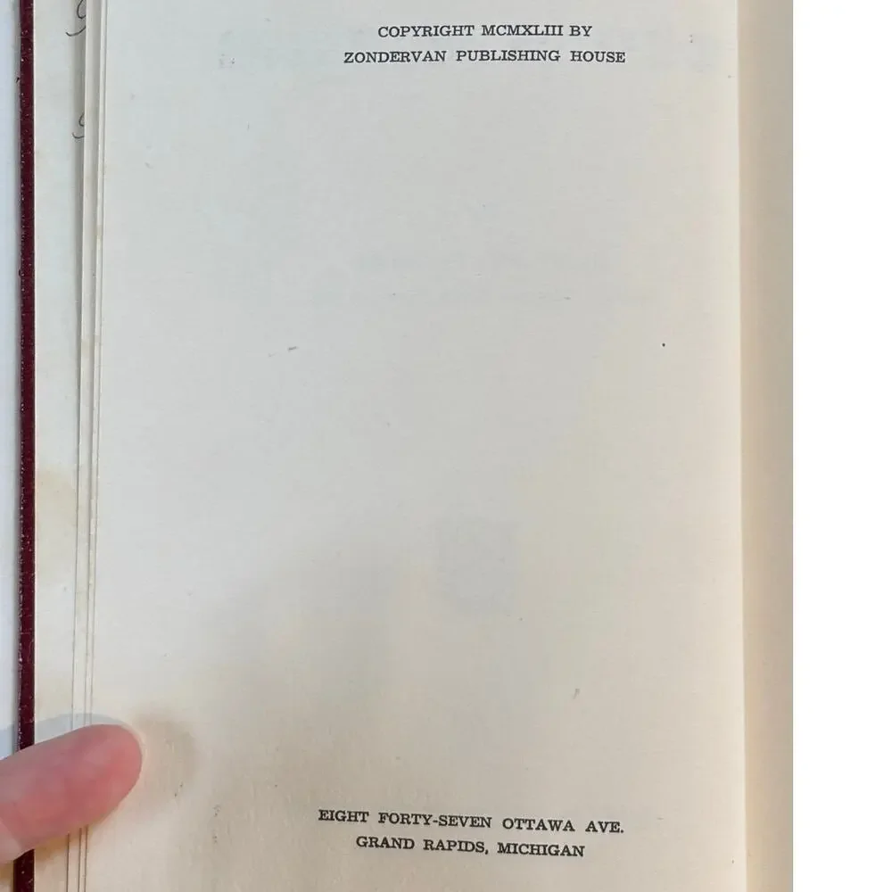 Vintage 1943 Christian Boy's Problems Book by Bertrand Williams, Zondervan, HCDJ